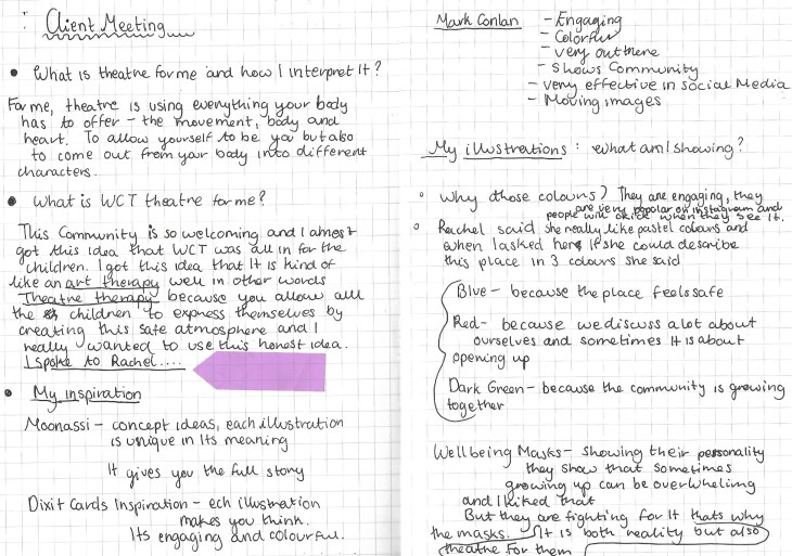 notes for client meeting